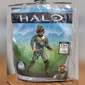Disguise Halo Infinite Master Chief Costume #264 Kids Sz M (7-8) Muscle Padded